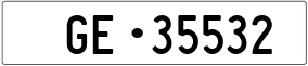 Trailer License Plate